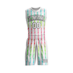 Uniforme de Baloncesto para Adultos 2026, Conjunto Deportivo sin Mangas con Cuello Redondo, Personalizado con Impresión por Transferencia de Calor, 100% Poliéster - Product Image 4