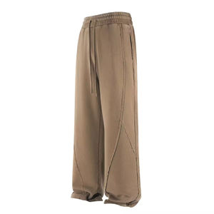 Pantalons de survêtement Baggy lourds hommes coton jambe large coton mélange français éponge pantalons de survêtement - Product Image 5