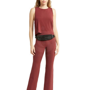 Vente chaude Plus La Taille Femmes De Base Débardeur Solide Couleur Personnalisée Imprimé Tissu Respirant Sport Utilisation Formelle Logo Personnalisé Tissé - Product Image 1