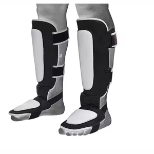 PU Leather <b>Shin</b> <b>Guards</b> for Boxing Martial Arts <b>Muay</b> <b>Thai</b> Taekwondo Kickboxing Instep Protectors Protective Leg Pads - Product Image 1