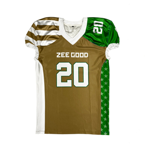 Jersey de fútbol americano cómodo ligero fabricación profesional tendencia servicio OEM Jersey de fútbol americano - Product Image 1