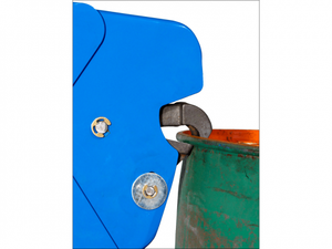 Chariot palettiseur hydraulique en métal pour fûts de 55 gallons, capacité 550 lb, avec pieds réglables et roulettes pivotantes à frein - Product Image 6
