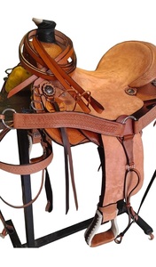 Calidad Premium 100% cuero duradero hecho a mano estilo inglés silla occidental equipo esencial de equitación para ecuestres - Product Image 3