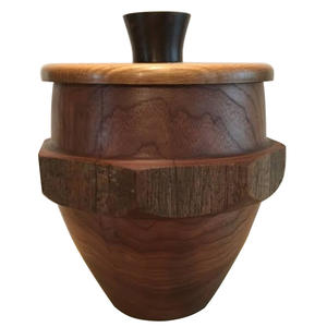 Superior Quality Wooden Adult <b>Ashes</b> Funeral Urns Custom Design Walnut Finishing <b>Keepsake</b> <b>Ashes</b> Memorial Cremation Urns Usage - Product Image 1