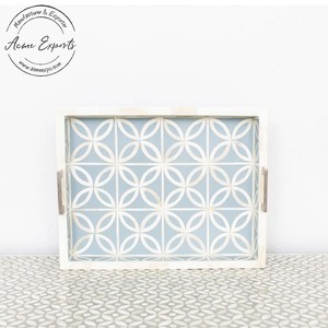 Bandeja Decorativa de Madera con Tallado Floral, Adorno Elegante para Sala de Estar, Dormitorio, Pasillo, Decoración del Hogar - Product Image 3