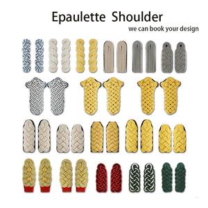 Haute qualité tactique officiers grade épaulettes épaulette épaulette Bullion fil uniforme accessoires - Product Image 6