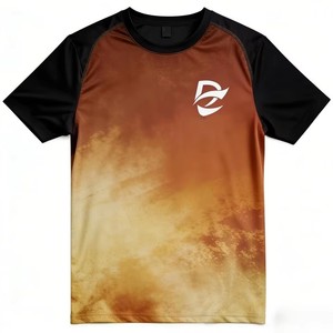 T-shirt de sport pour homme à manches courtes et col rond de haute qualité, séchage rapide, respirant, pour la course à pied, l'entraînement, le basketball, logo personnalisé - Product Image 3