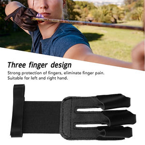 Ensemble de gants de tir à l'arc traditionnels en cuir de vache, protège-mains pour la pratique du tir à l'arc et les sports de plein air - Product Image 6