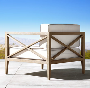 เก้าอี้เลานจ์ร่วมสมัยพร้อมกรอบไม้อินทรีย์ - Product Image 4