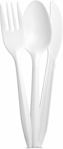Ensemble de couverts jetables biodégradables, recyclables et écologiques en PHA/PS/PP/Bagasse/PLA, fourchettes, cuillères, couteaux, fête, sans BPA - Product Image 3
