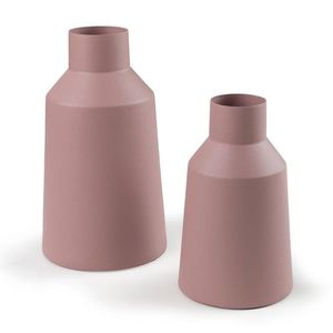 Florero de Metal recubierto de polvo de Color brillante grande, acento de esquina decorativo para mesa central, salas de estar para bodas costeras - Product Image 6