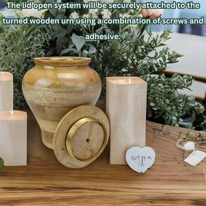 Wooden urn for human ashes Handmade Cremation Burial <b>memorial</b> Human <b>Pet</b> <b>Box</b> Adult - Product Image 2