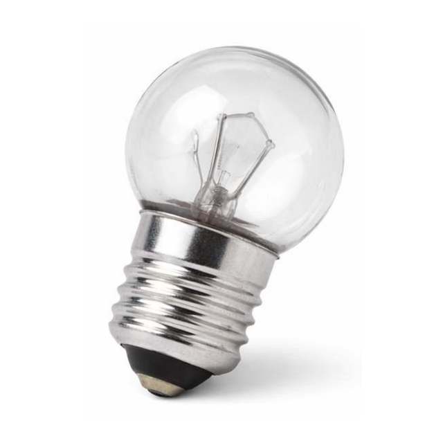 ESFERICA 1W 3.5V E10 Incandescent Bulbs Warm White 2700K Clear Glass 10 Pack