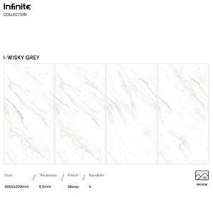 Azulejos Modernos de Porcelana Esmaltada Brillante de 600X1200mm para Pisos y Paredes, 60X120cm, con Detalles de Ladrillo Refractario para Diseño de Interiores de Cocina - Product Image 2