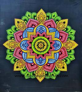 BRUSH NEW UMRAO FLOWER (GAD) Sábanas con Estampado Floral, Decoración para el Hogar, Tapices, Adornos Colgantes de Pared para el Hogar y Regalos GC-TPDB-238-B. - Product Image 1