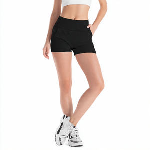 Quick Dry Breathable Eco-Friendly High Waist <b>Women's</b> Yoga Shorts <b>for</b> Fitness <b>Gym</b> Wear - Product Image 5