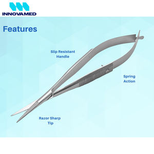 Ciseaux à cuticules micro-spring en acier inoxydable, soin des ongles, coupe des sourcils et des cils, élimination des peaux mortes, outil de manucure professionnel - Product Image 2