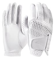 Gants de golf respirants de haute qualité pour toutes les saisons, en cuir Cabretta, avec logo personnalisé, bavoirs de caddie de golf lavables pour les mains des hommes