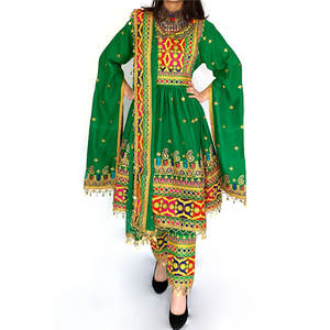 Superbes Styles Banjara Tribal Ethnique Vintage Longueur Sol Dentelle Écologique Logo Personnalisé Afghan/Pakistan Fête Robe Traditionnelle - Product Image 4