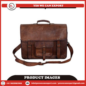 Bandolera de cuero genuino Unisex Vintage doble bolsillo bandolera Sling diseño inspirado bohemio ocio fabricante directo - Product Image 6