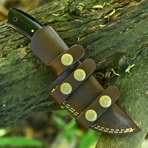 Cuchillo de Caza de Acero de Damasco Hecho a Mano de Primera Calidad, Hoja Fija, Mango de Micarta, para Campamento al Aire Libre, Personalizable, Proveedor OEM - Product Image 4