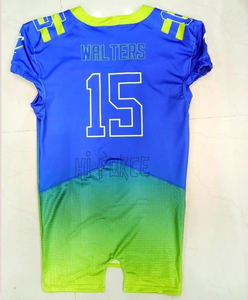 Venta al por mayor de alta calidad de los hombres del equipo de fútbol americano Jersey personalizado sublimado jugadores uniformes transpirable ropa de fútbol americano - Product Image 3