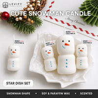 Velas Aromáticas Hechas a Mano con Forma de Muñeco de Nieve, Etiqueta Privada, Cera de Soja, Vela Perfumada, Decoración del Hogar, Regalo de Navidad, Venta al por Mayor