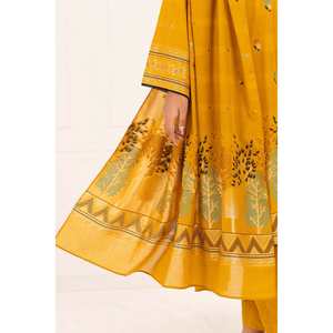 Traje Jacquard de 3 Piezas Sin Coser CLP-52177 C con Decoración Bordada y Elemento de Moda con Estampado Floral - Product Image 3