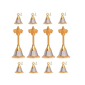 Campana de latón antiguo macizo grande montada en la pared, barcos náuticos colgantes para decoración del hogar, decoraciones navideñas para Cena - Product Image 5