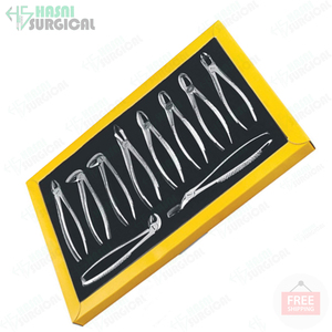 ชุดคีมทันตกรรมสำหรับถอนฟันเครื่องมือสกัดทำจากสแตนเลส - Product Image 5