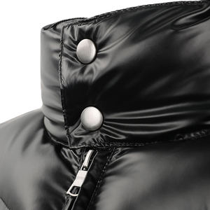 เสื้อแจ็คเก็ตพัฟเฟอร์บุใยสังเคราะห์สีดำสำหรับผู้ชาย ระบายอากาศได้ดี น้ำหนักเบา อุ่นสบาย - Product Image 4