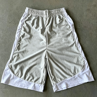 Shorts de sport amples et tendance pour homme, 100 % polyester, avec logo personnalisé, style streetwear, pour l'été, le basketball, la gym et le football