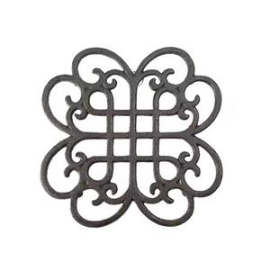 Rustic Metal Crafts <b>Cast</b> <b>Iron</b> <b>Trivet</b> for Gift/home Decorative Heavy Duty <b>Cast</b> <b>Iron</b> <b>Trivet</b> with Rubber Peg Wall Decoration - Product Image 1