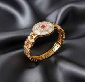 Elegant CZ Full Stone <b>Bracelet</b> High Gold Polish Designer Jewellery Ideal for <b>Women</b> Party Wear and Celebrations - Product Image 2