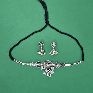 Conjuntos de joyería de moda hechos a mano en collar Moti DE LA India con chapado oxidado Elección de los mayoristas - Product Image 5