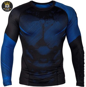 Vêtement de sport anti-UV UPF50 respirant en polyester pour adultes, rash guard personnalisé sublimé, kimono à manches longues pour hommes - Product Image 1