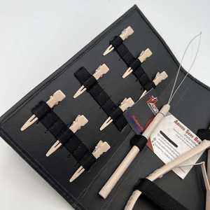 Kit de Herramientas Multifuncionales para Extensiones de Cabello, Color Beige Nude, con Impresión de Logotipo Personalizado, Acero Inoxidable, Servicio OEM - Product Image 5