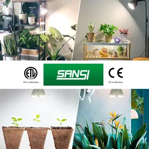 SANSI 9w 10W 15W 24W 36W led는 실내 식물과 정원을 위한 빛 가득 차있는 스펙트럼 전구를 성장합니다