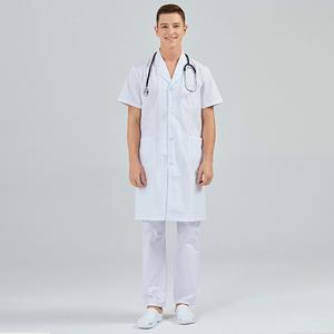 Moderno Unisex blanco Doctor abrigo profesional algodón Hospital Scrubs enfermera desgaste a prueba de ácido uniformes médicos personalizados suaves adultos - Product Image 3