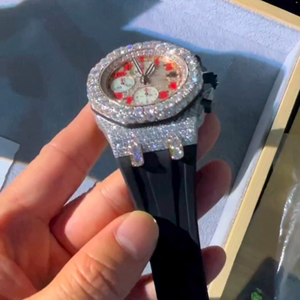 Design de luxe avec montre en diamant de laboratoire de qualité supérieure pour hommes et cadeaux à prix raisonnable depuis l'Inde - Product Image 3