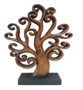 Support de décoration de table en bois marron mangue, en forme de logo Taekwondo, pour marque privée, style rustique, excellente qualité - Product Image 4