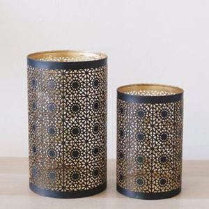 Bougeoirs en métal pour décoration de table Lanternes décoratives de salon et d'anniversaire Pots à bougies - Product Image 6