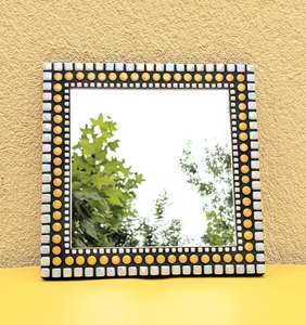 Silver <b>mosaic</b> <b>mirror</b>,round <b>mosaic</b> <b>mirror</b> - Product Image 3