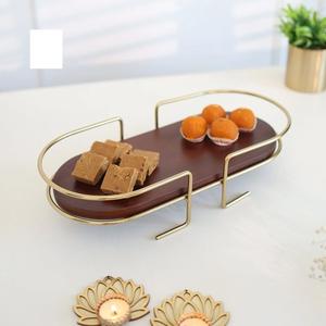 Hecho a mano hermoso soporte de pastel de Metal decoración del hogar Mesa superventas soporte de pastel de taza de dos niveles - Product Image 3