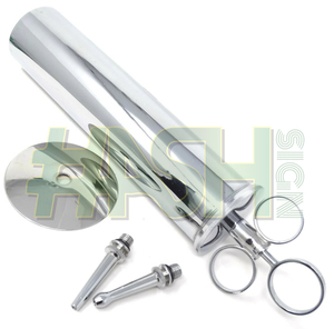 Jeringa manual duradera de tres anillos con diseño de signo de hash para irrigación externa, certificada CE, para uso clínico, acabado de latón cromado (3 tamaños) - Product Image 2