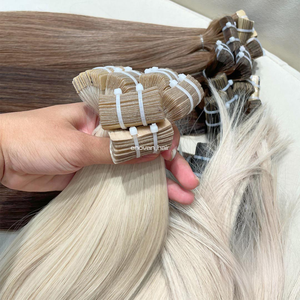 Precio de fábrica CINTA EN Extensiones de cabello humano vietnamita Virgen Sin procesar Textura sedosa Calidad duradera Suministro de mercado de exportación - Product Image 1
