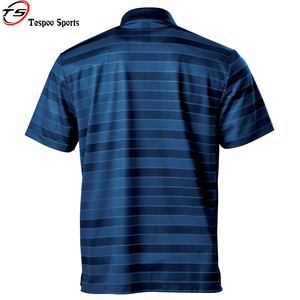 Rayas personalizadas de alta calidad para hombres para polos en línea Tela de punto de 2 tonos con patrón sólido para sublimación - Product Image 2