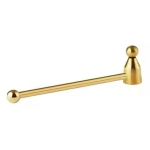 Abatidor de velas de Metal de latón hecho a mano, abatidor de velas chapado en oro para uso de abatimiento de Hotel en casa - Product Image 1