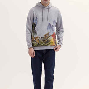 Sudadera CON CAPUCHA DE OFICINA informal de negocios práctica y elegante para hombre OEM 100% algodón tamaño personalizado diseño liso de invierno con logotipo frontal - Product Image 5