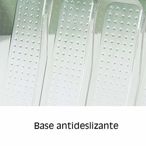 Organizer in Acrilico con 5 Scomparti, Antiscivolo, Trasparente, Stampato a Iniezione, Cassetto Singolo per Posate, Trucchi, Scrivania - Product Image 3